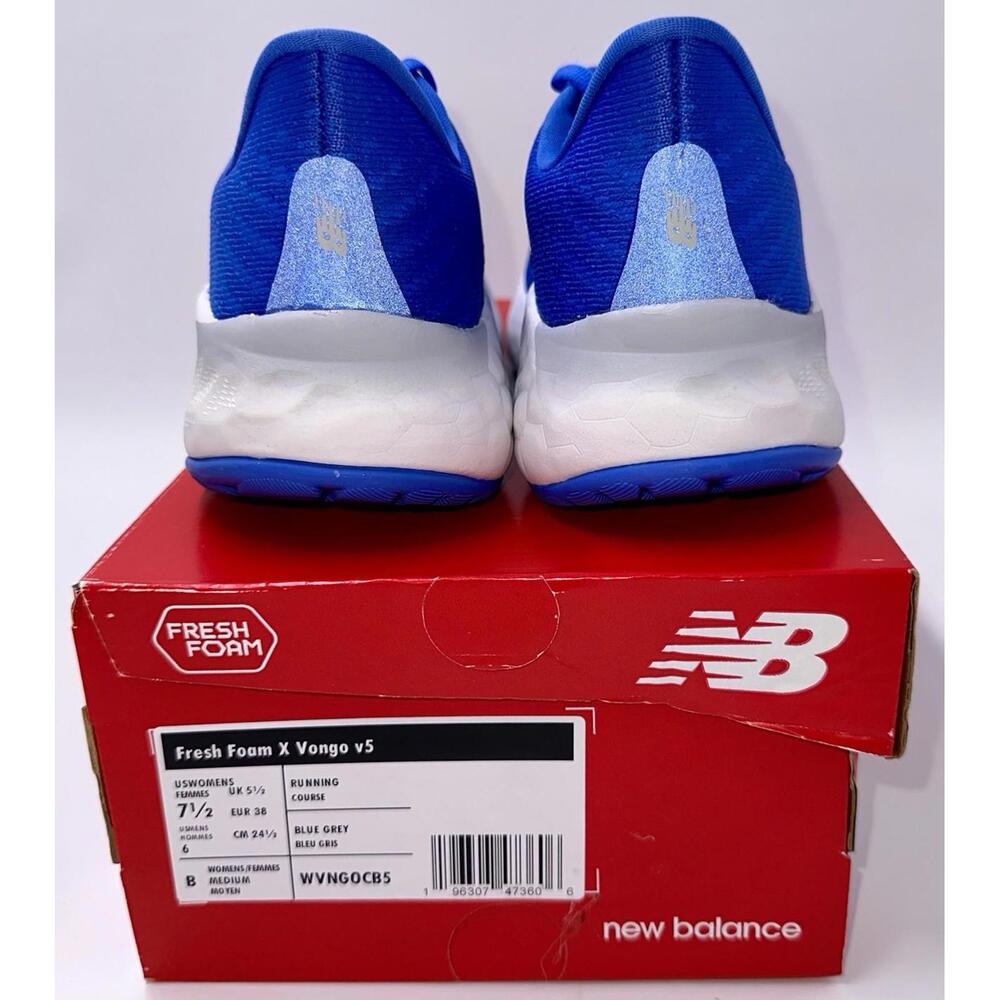 New Balance Fresh Foam X Vongo v5 Bright Lapis Blue Women’s Size 7.5 New in Box - Picture 4 of 9